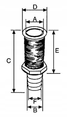 PRZEJŚCIE 24X100 MM CZARNE PVC Marka Lalizas
