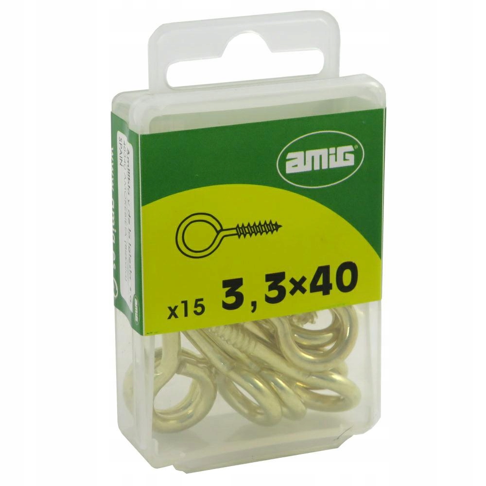 

Hak Haczyk Pełny Wkręcany Złoty 3,3x40mm 15 sztuk