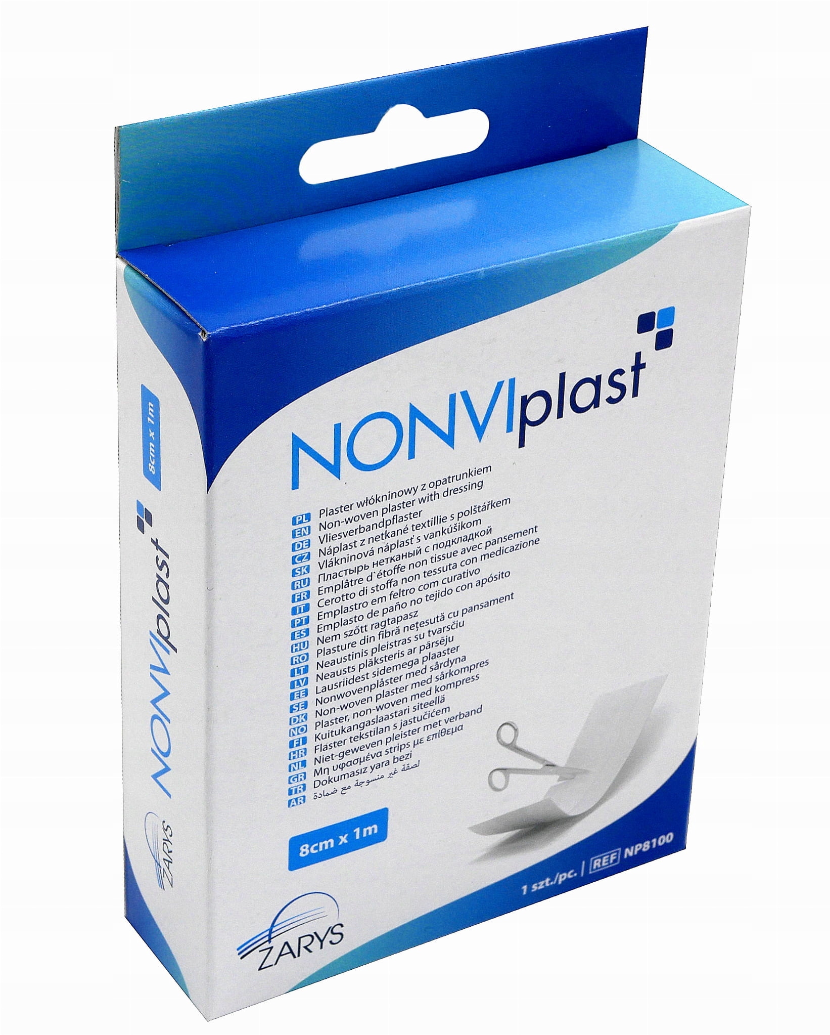 

Plaster włókninowy Zarys Nonviplast 8 cm x 1 m