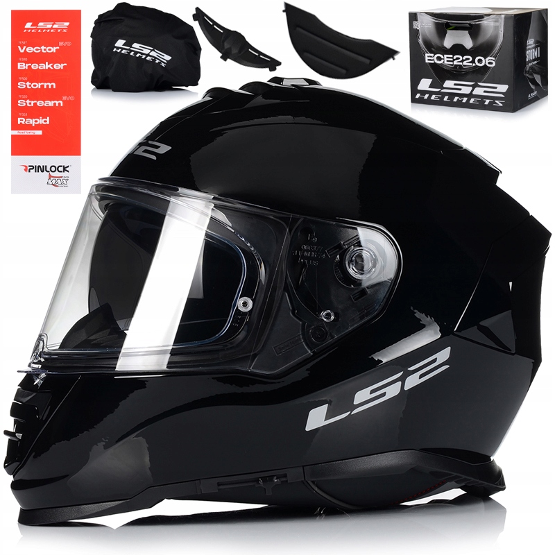 Motocyklová Prilba LS2 FF800 Storm II Lesklá Pinlock Slnečná Clona Ecer 22.06