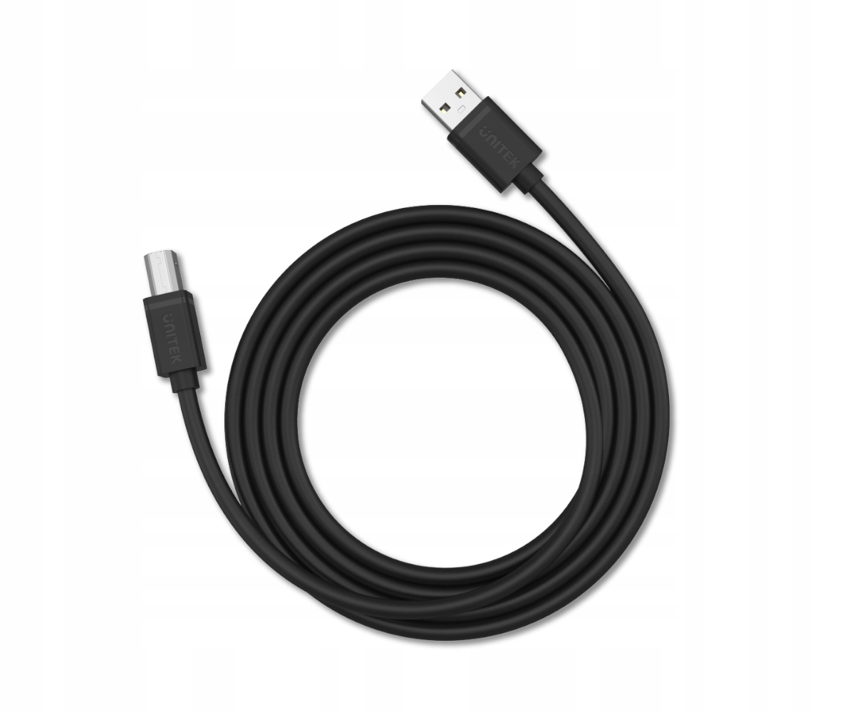 Kabel Unitek USB Typu A - USB Typu B 5m czarny Kod producenta Y-C421GBK