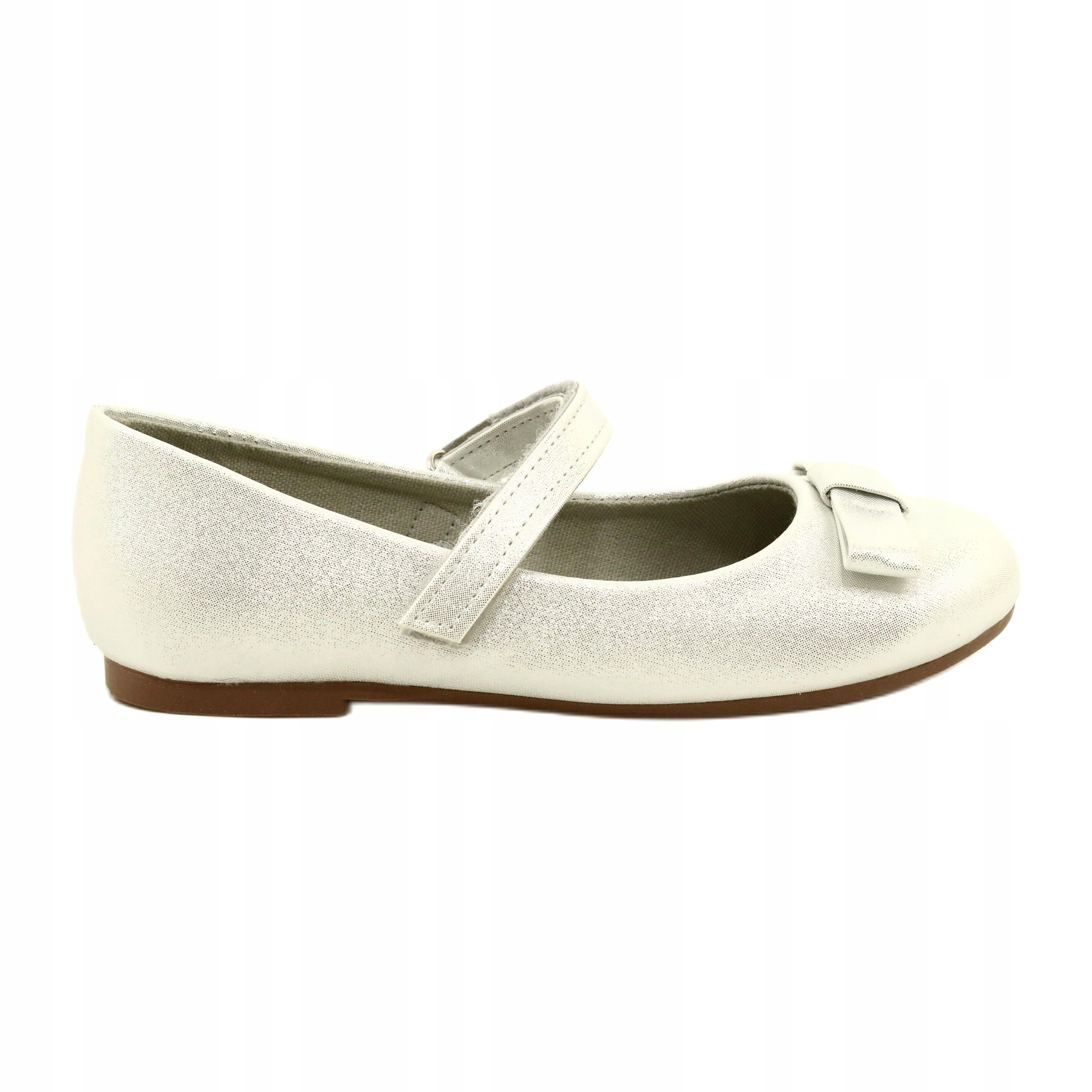 

Balerinki Z Kokardą Na Rzepy Srebrne Misse r.30