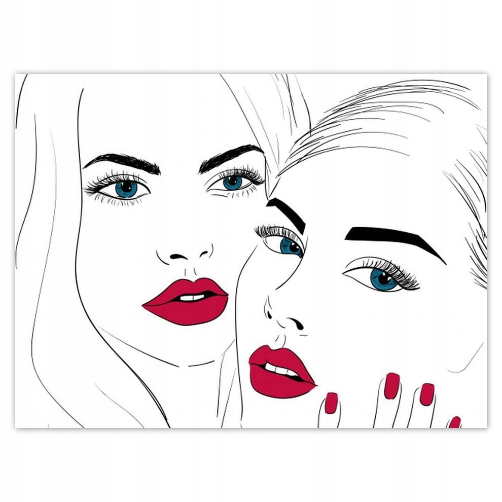 

Plakat 40x30 Laski z czerwonymi ustami
