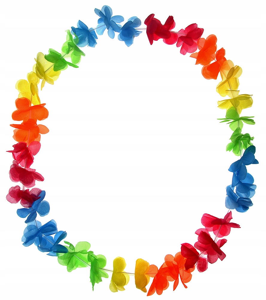 NASZYJNIK HAWAJSKI KOLOROWY KWIATY ALOHA PLAŻA