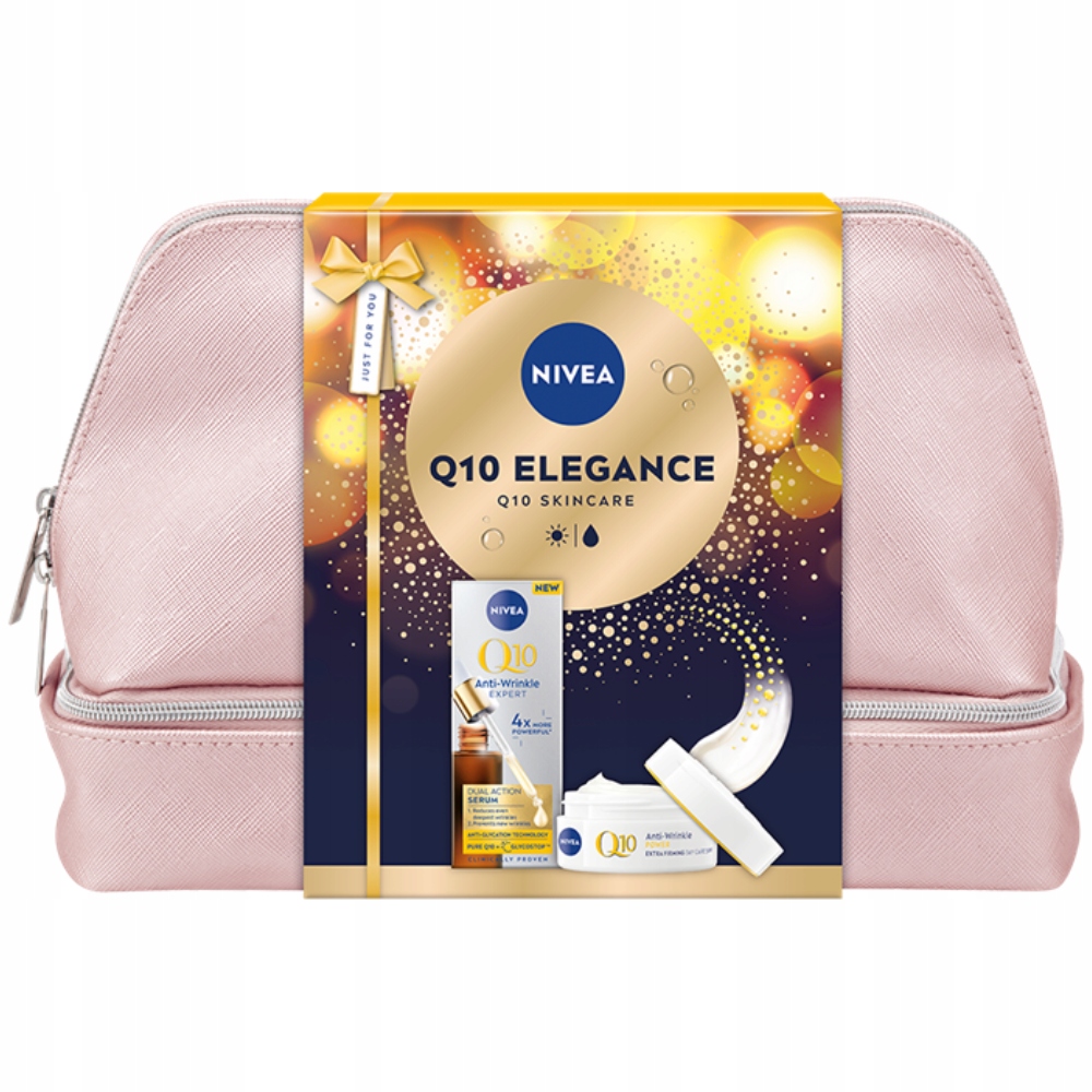 Nivea Q10 Elegance Dárková Sada kosmetických přípravků pro ženy Krém SPF15 Sérum
