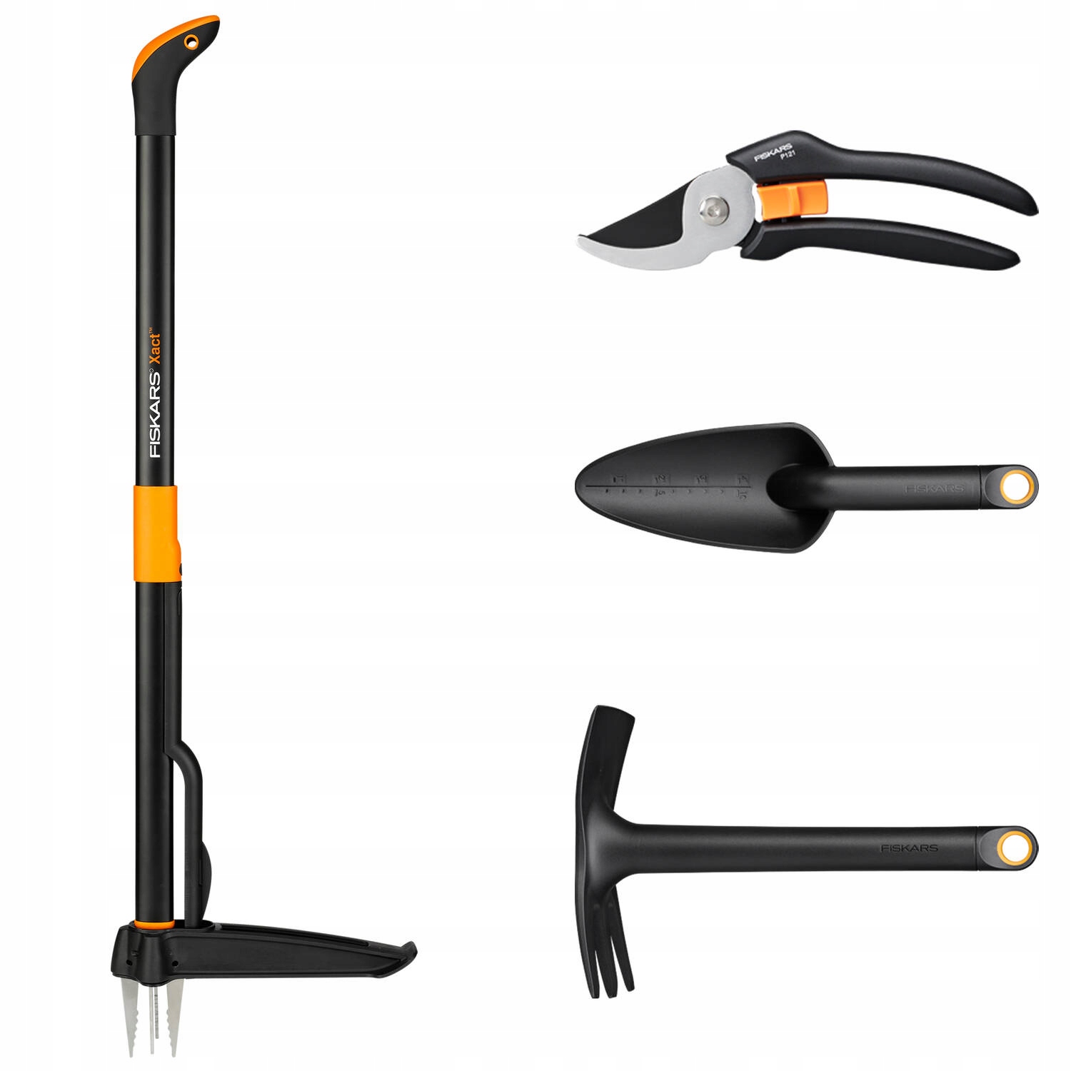 Fiskars 4v1 Sada vytrhávačů plevele Zahradní Nůžky lopatka motyčka