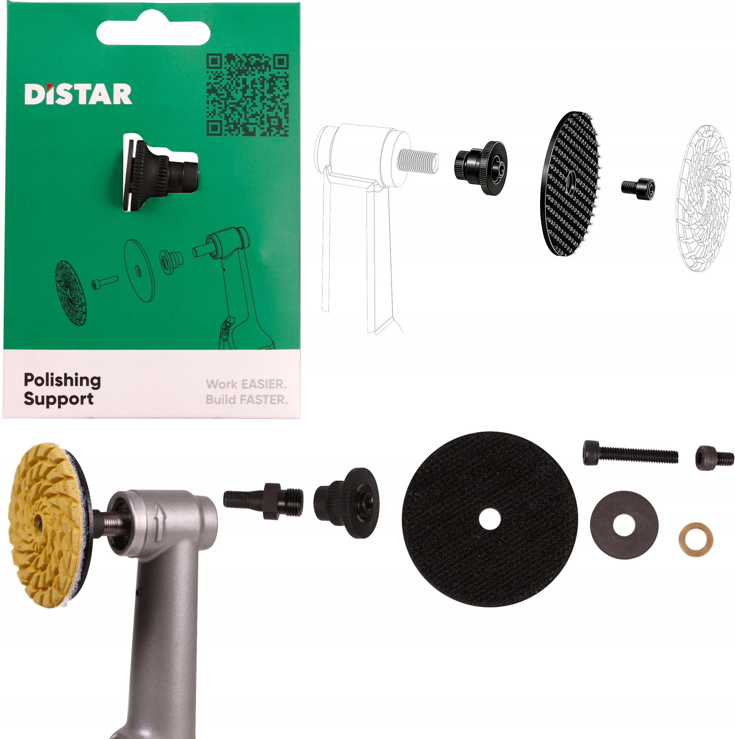 Adaptér pro leštění Polishing Support Mechanic d50 Disk pro gravírování Proxxon