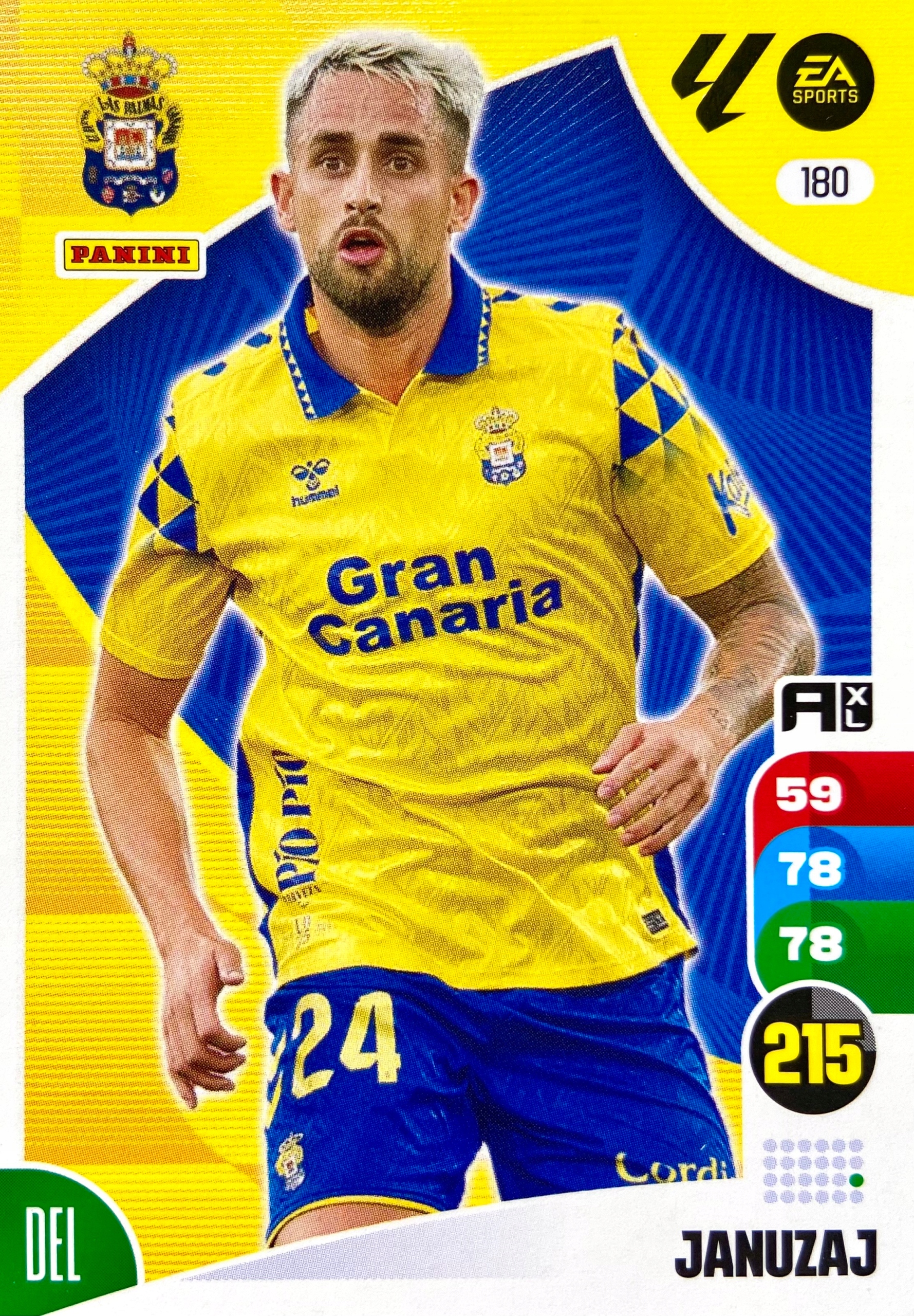 Panini La Liga 2024-25 2025 Base 180 Januzaj Ud Las Palmas