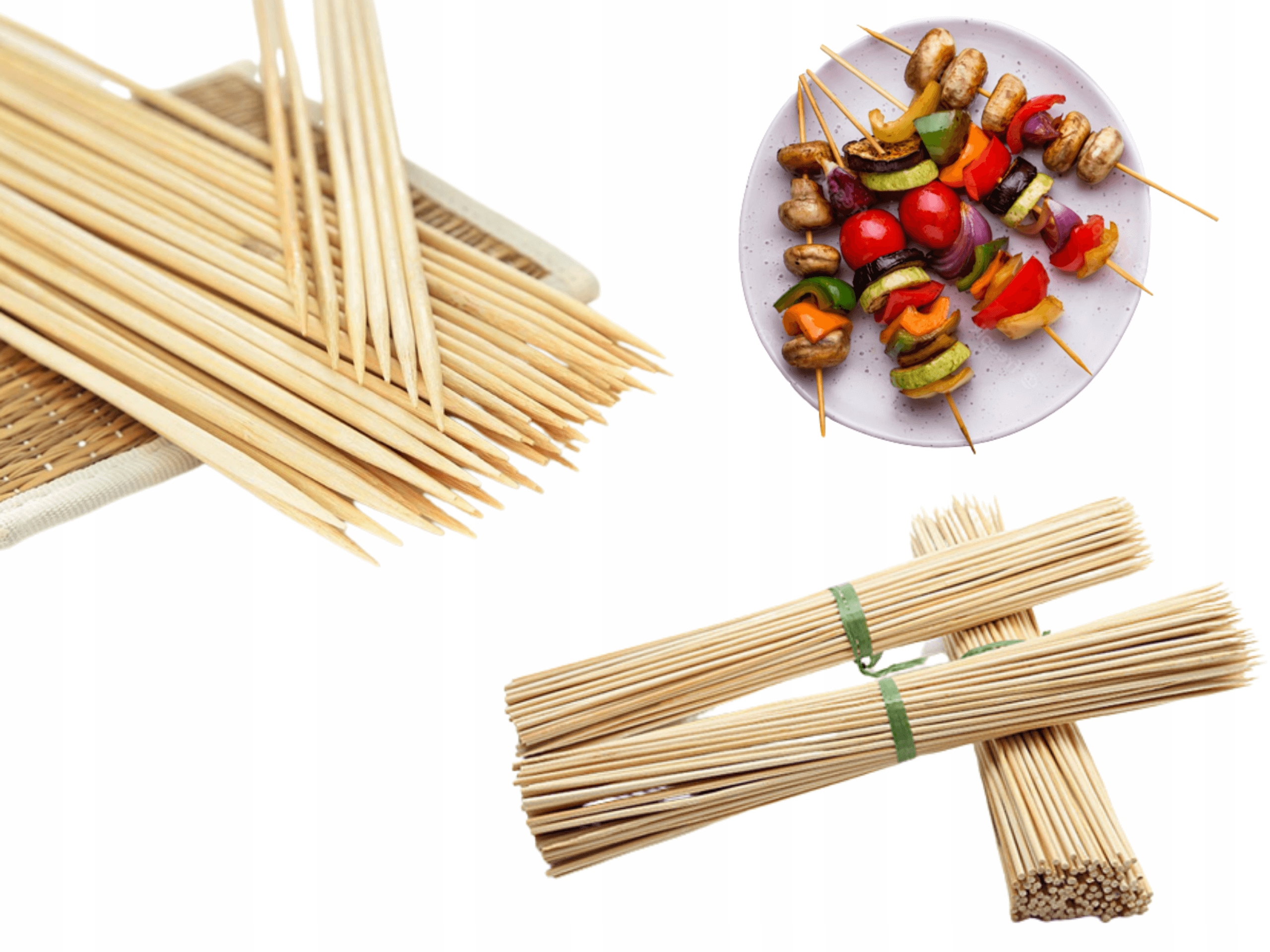 PATYCZKI DO SZASZŁYKÓW WYKAŁACZKI DŁUGIE 200SZT