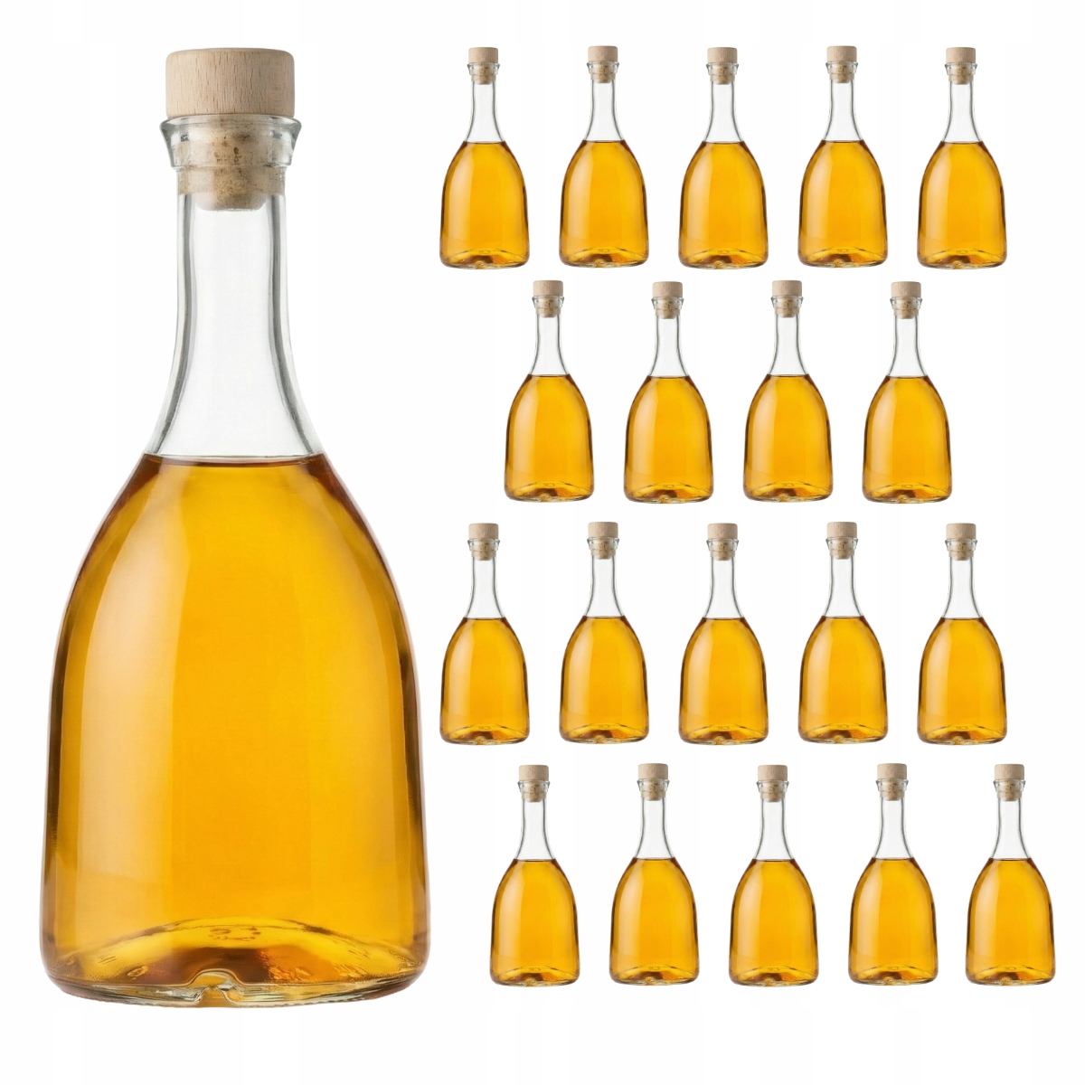 20 Ks lahví na Dárek Vánoce Bimber Svatba Likéry Likéry Vodky Bell 0,5 l
