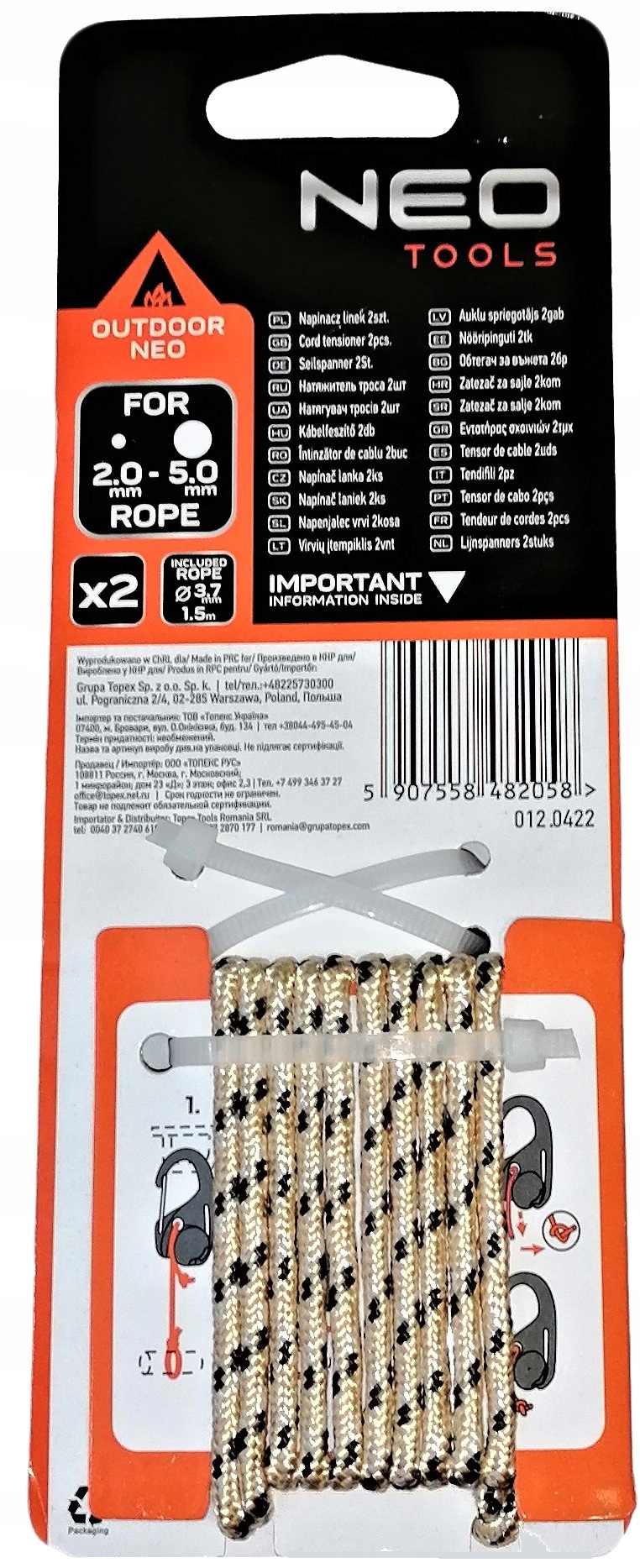 NEO Napinacz linek 2 szt lina linka Model 63-155