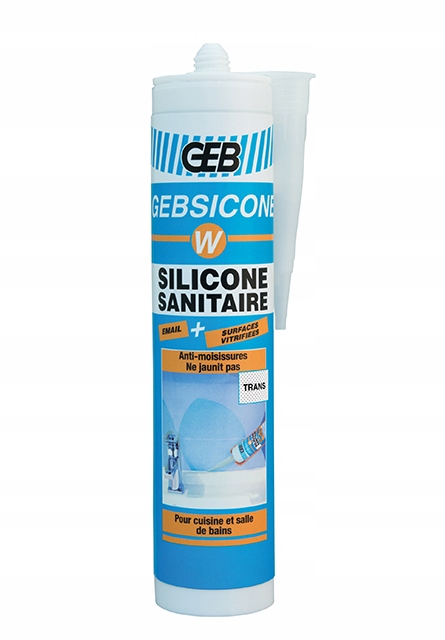 

Silikon Bezbarwny sanitarny Gebiscone W