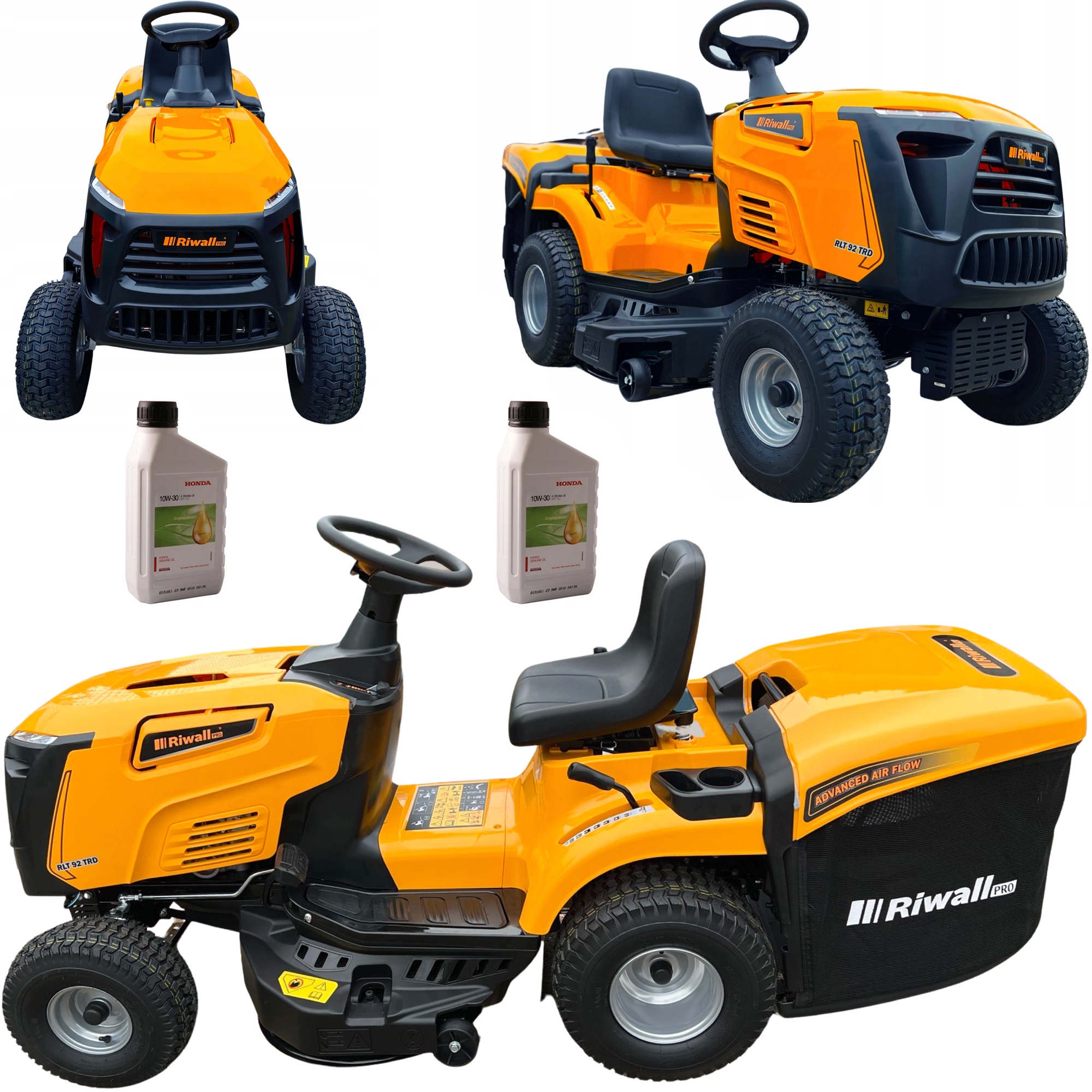 Садовый трактор газонокосилка riwall RLT92HRD трава ГИДРОС трактор