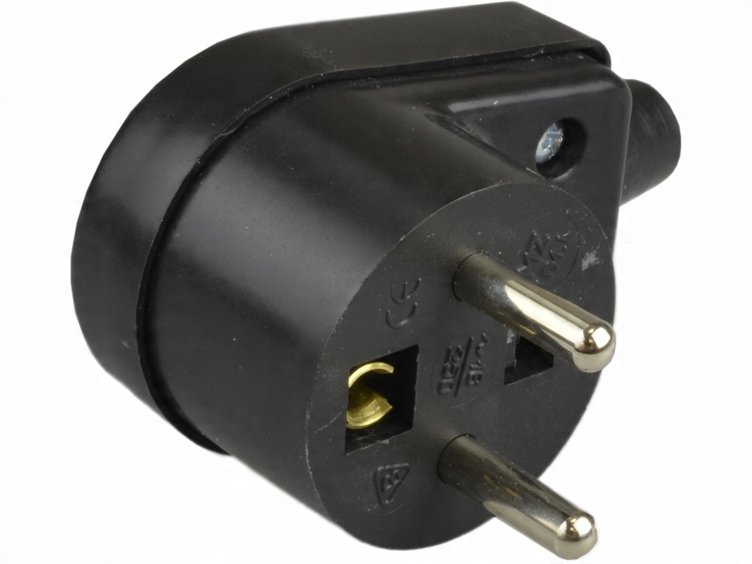 

Wtyczka Kontowa 230V Czarna 2P+Z Polska Jakość