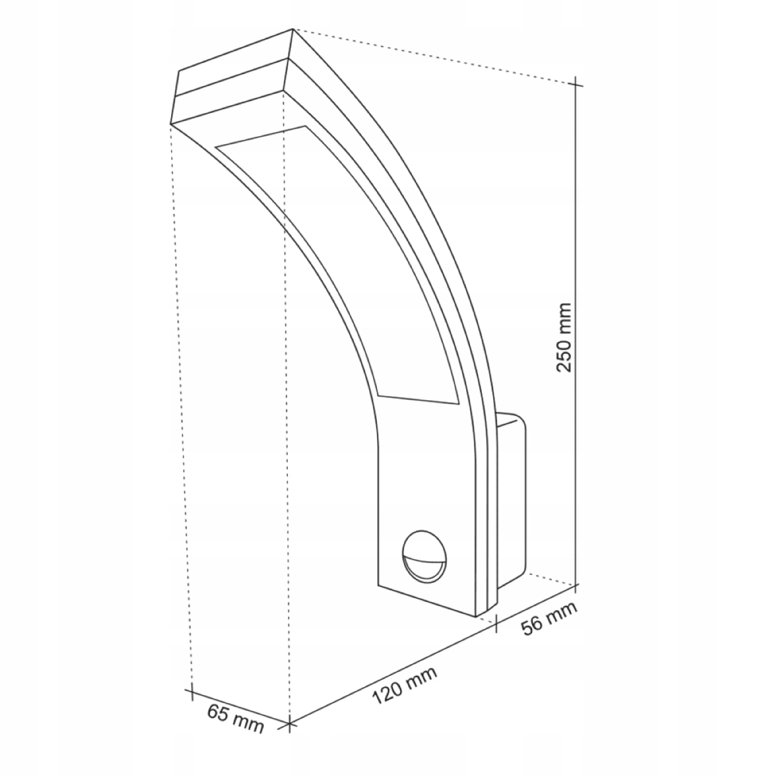 Lampa Zewnętrzna LED Z Czujnikiem Ruchu 2 Sztuki 15W 1000lm IP65 SEBSON — miniatura 5