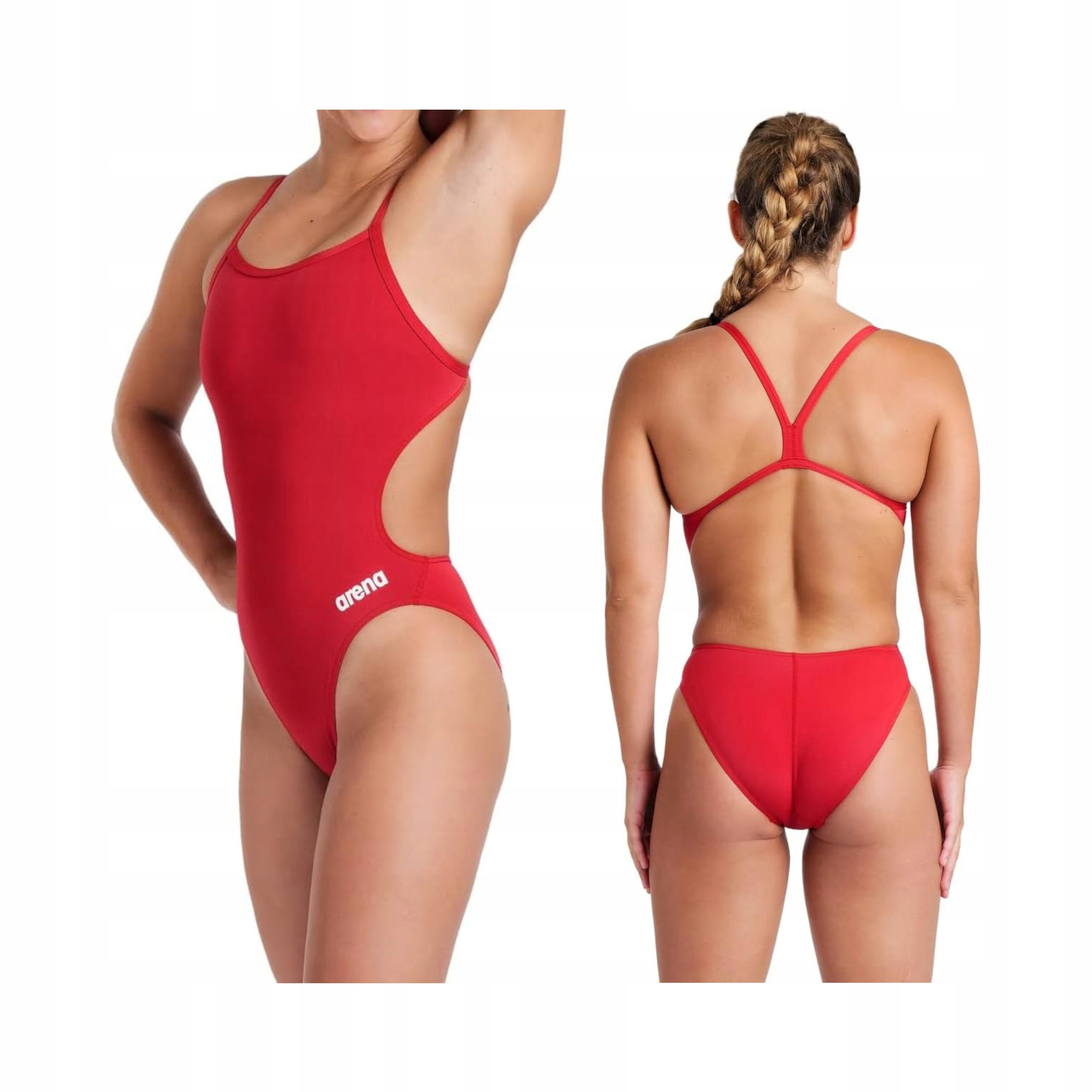 Arena Damski Strój Kąpielowy Jednoczęściowy Team Challenge Solid Red 40