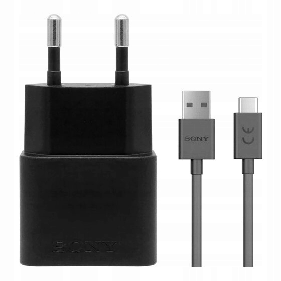 Ładowarka sieciowa 7.5W Sony + kabel USB typ C ORYGINALNA
