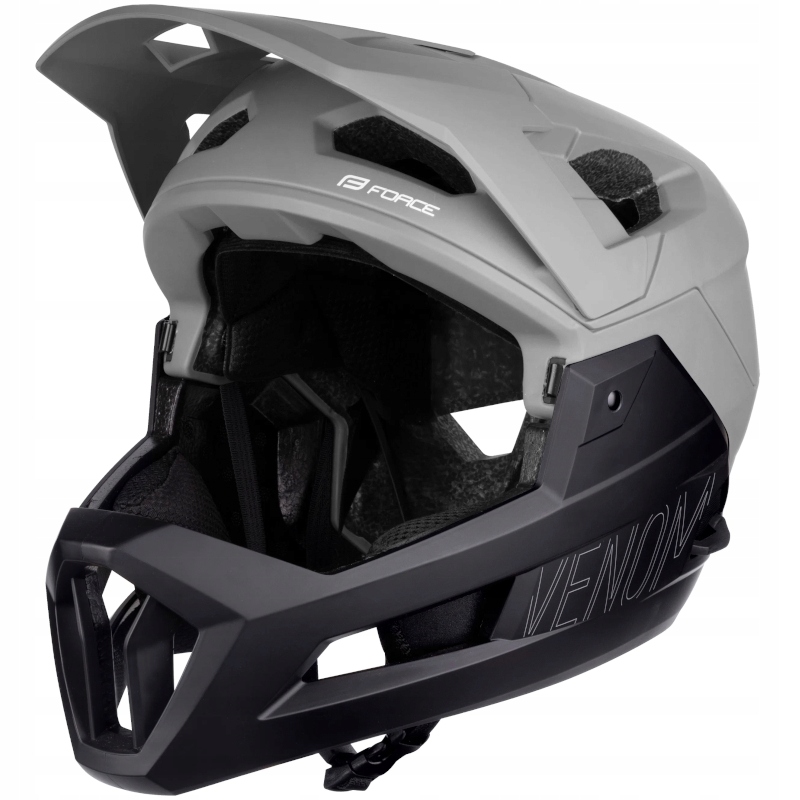 Kask Rowerowy Full Face Regulowany Downhill Enduro Z Odpinaną Szczęką Pełny