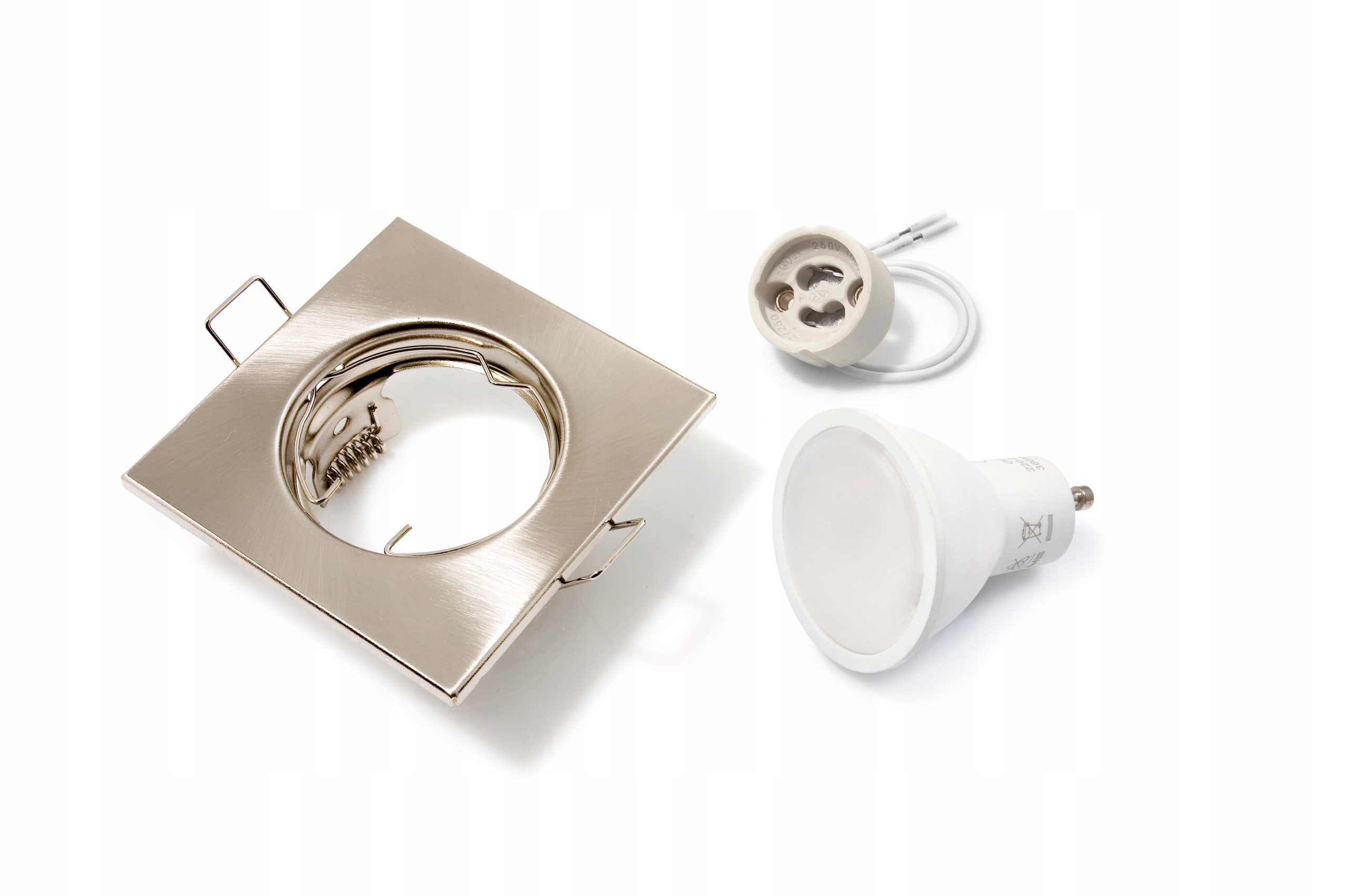 

Zestaw Oprawa Halogenowa Satyna Led 4W GU10