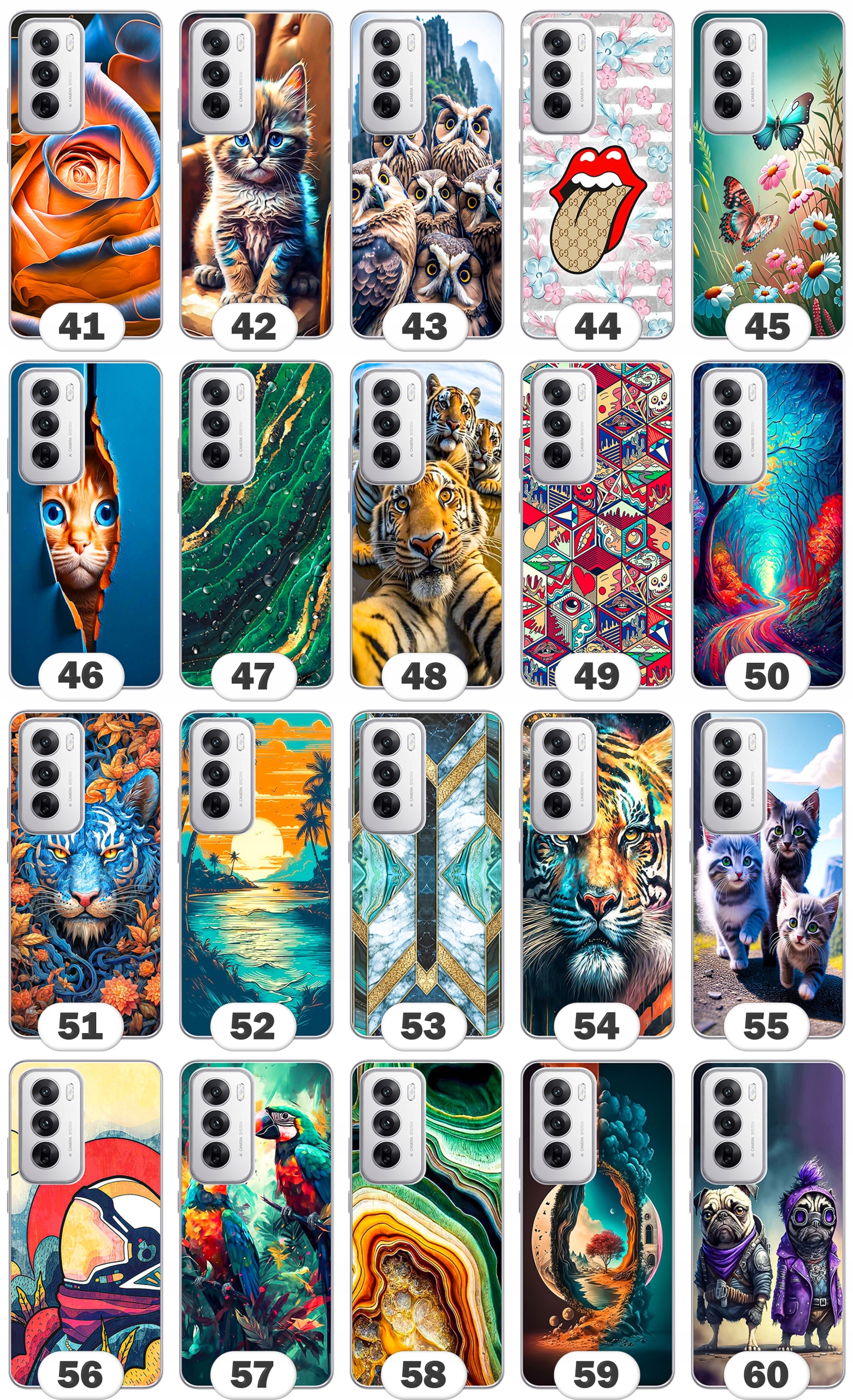 Etui FOTO Case Silikon Obudowa Plecki Pokrowiec do Oppo Reno 12 Pro 5G Marka GUTCASE