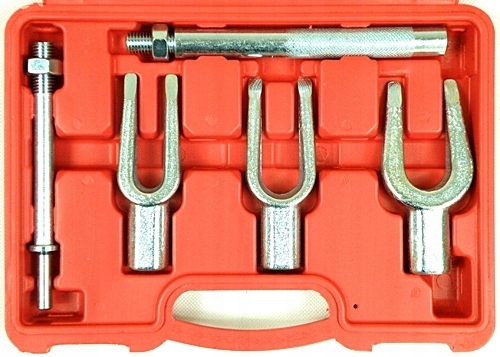 ZESTAW ŚCIĄGACZ SWORZNI WIDELCOWY 5 ELE DO DRĄŻKÓW KOŃCÓWEK KIEROWNICZYCH Marka Silver