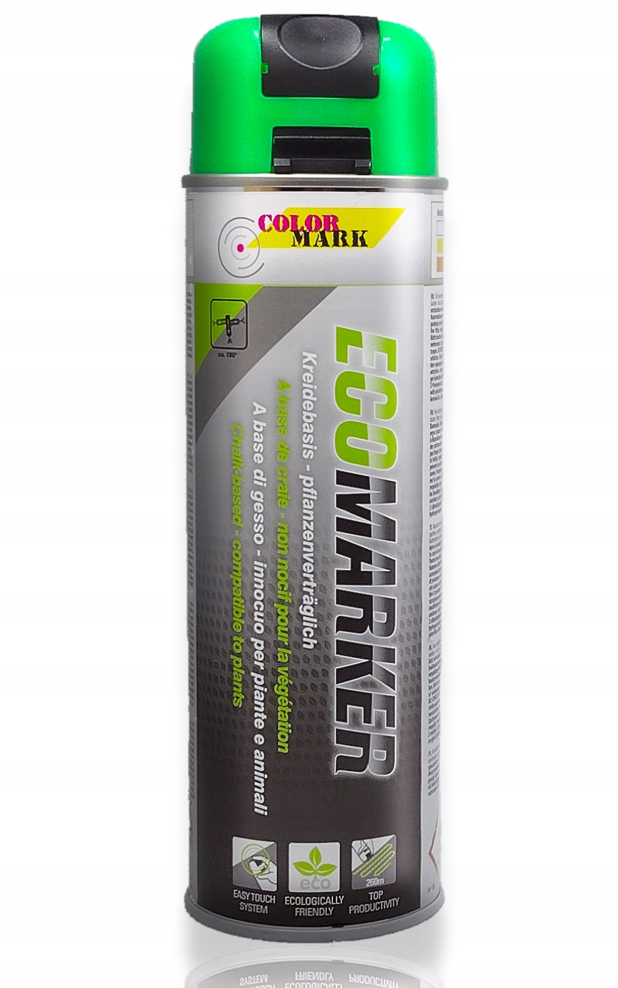 KREDA W SPRAYU DO OZNACZEŃ JASKRAWA Zielony Spray Oznaczenie na śniegu