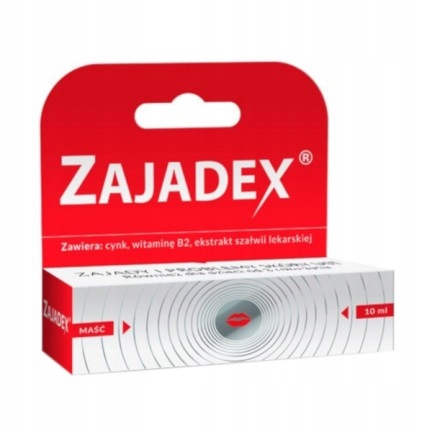 

Zajadex, maść na zajady i problemy skóry ust, 10ml