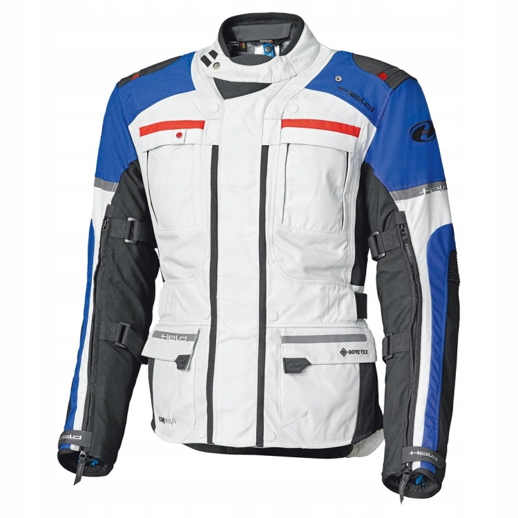 Held Carese Evo Gtx adventure GoreTex bunda šedá/modrá vel.4XL