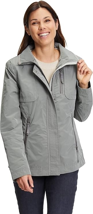 Gilbret Šedá Bunda S Kapsami A Stojáčkem 34 Jqe