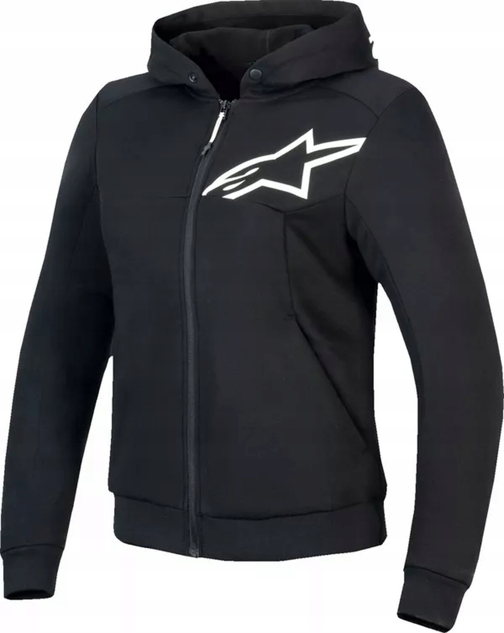 Dámska mikina s chráničmi Alpinestars Stella Chrome v2 Sport čierna XL