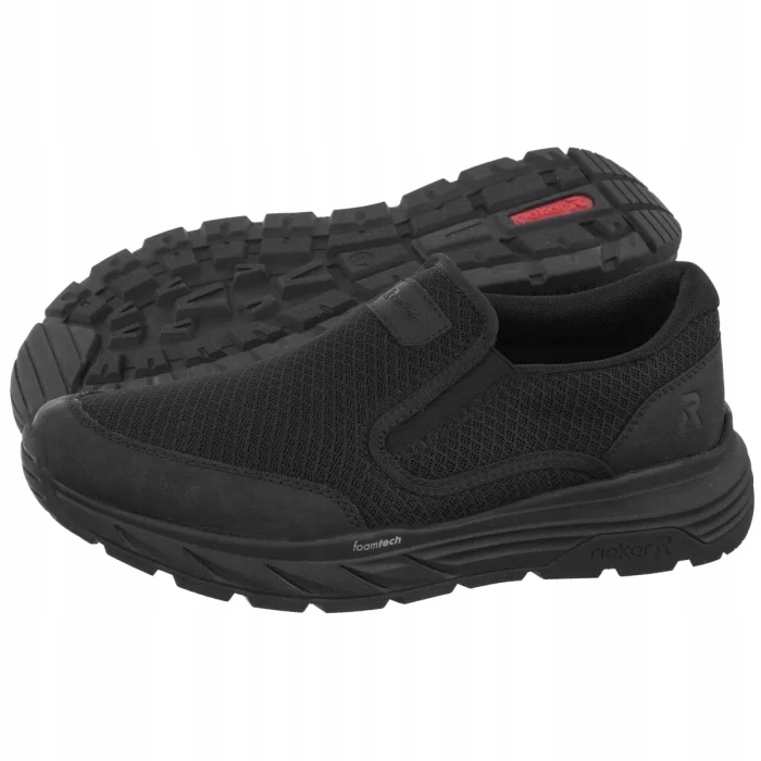 Pánské boty Slip On Polobotky Rieker Černé 06152-00 Black