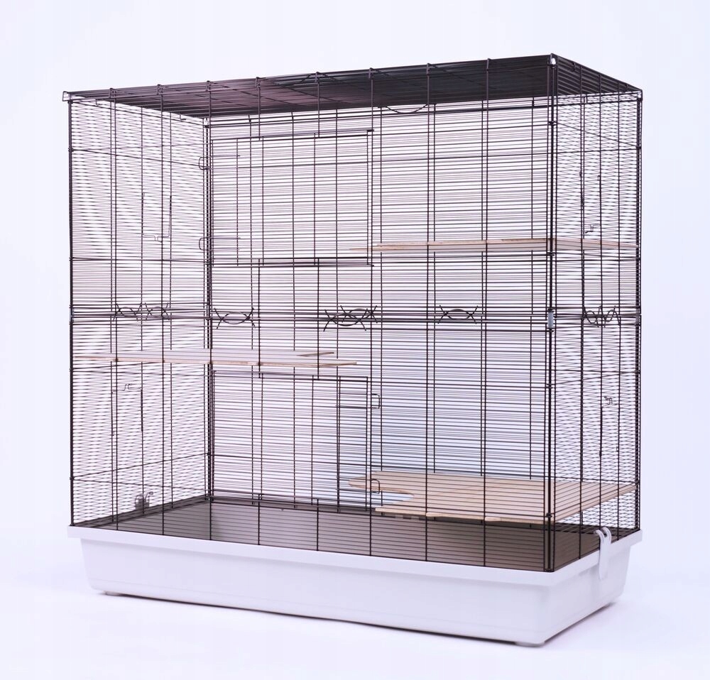 Duża klatka dla szynszyli, koszatniczek, szerokość 120 cm, wysokość 116 cm