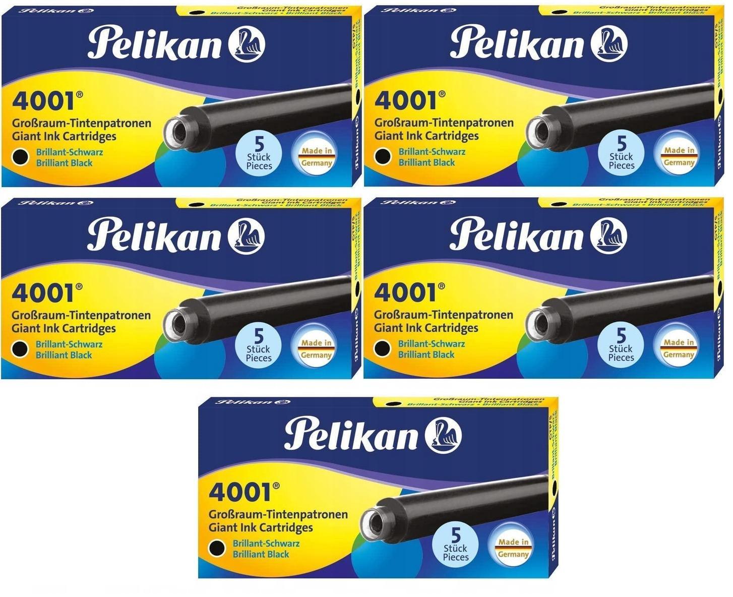 

Naboje do piór Pelikan 4001 GTP/5 długie 25 sztuk