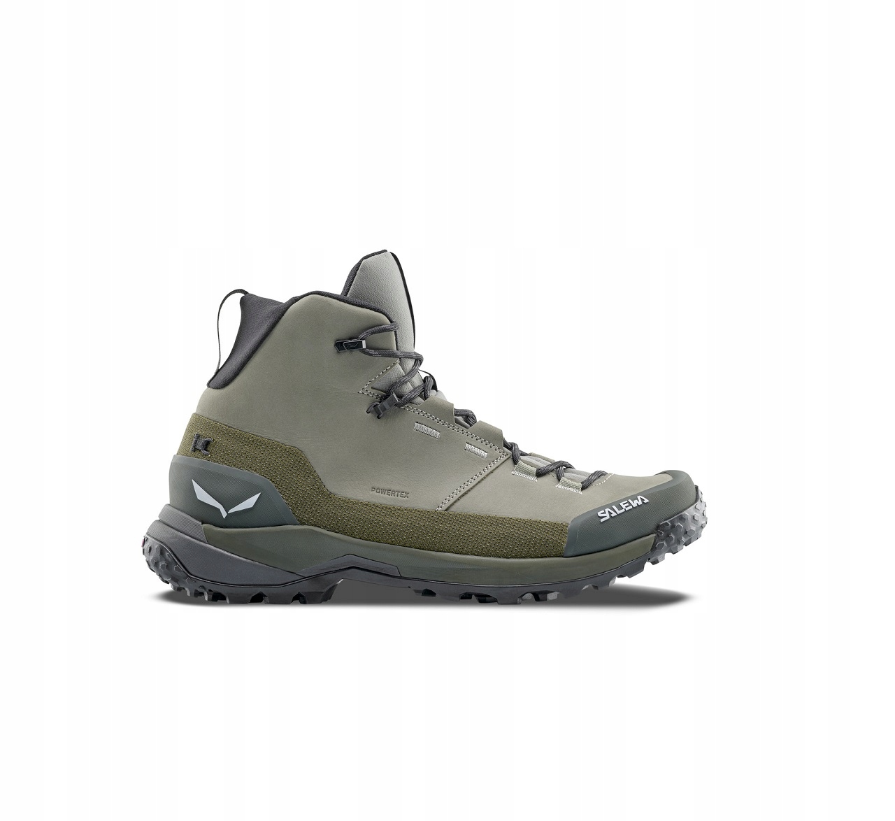 Salewa Pánské boty Puez Leather Mid Ptx 5136 Shadow Dark Olive 44