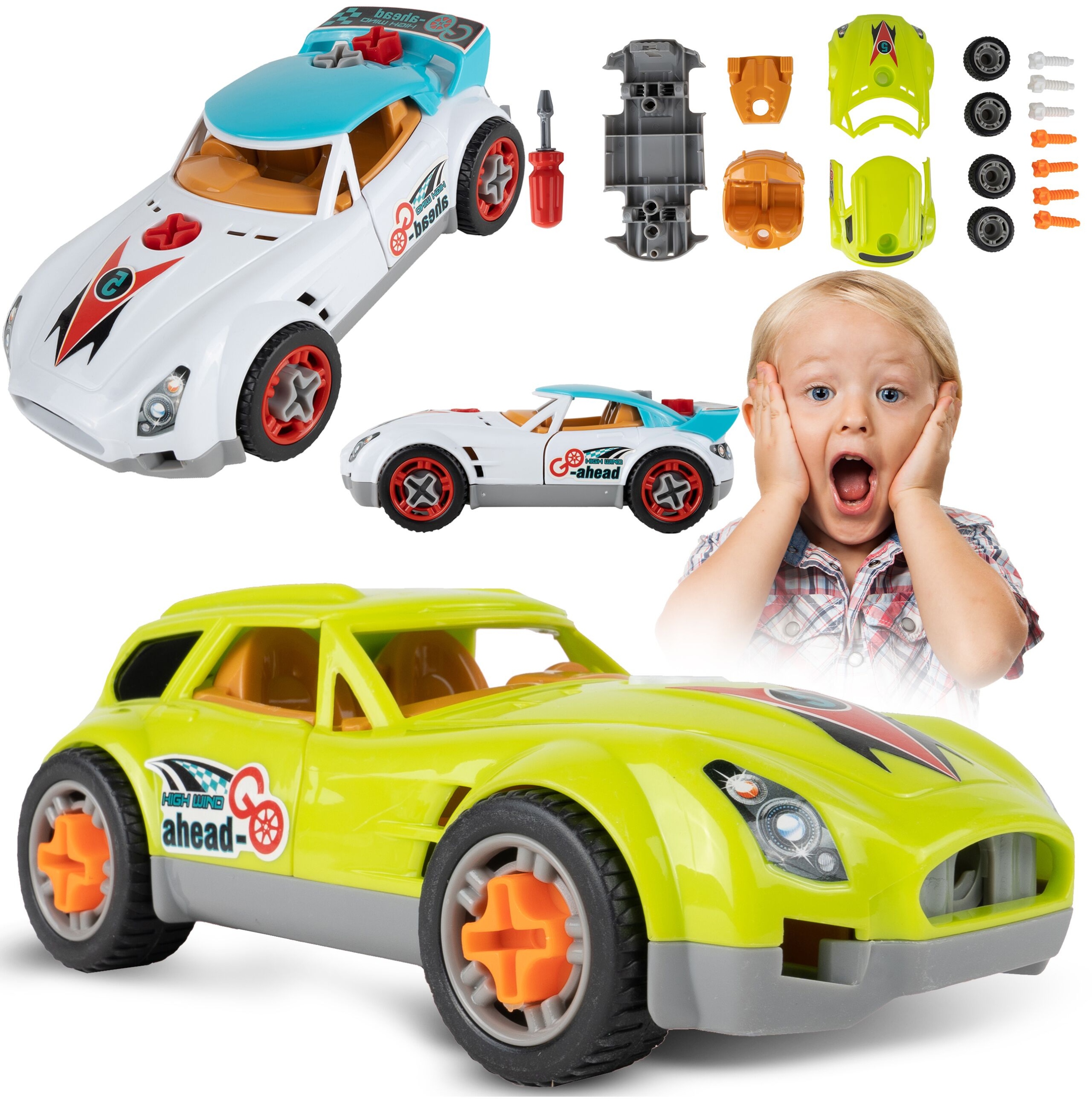 AUTO DO MONTAŻU SKRĘCANIA ROZKRĘCANIA SAMOCHÓD ZESTAW PREZENT ŚWIĘTA