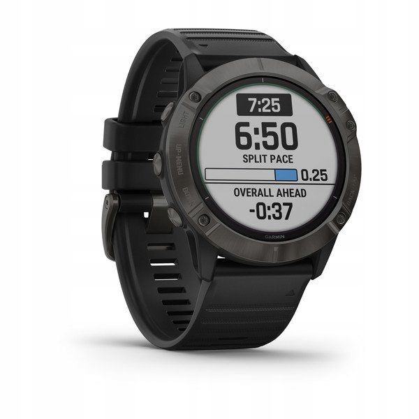 Garmin Fenix 6X Pro Solar Tytan Szary DLC + OSMapa Stan opakowania oryginalne