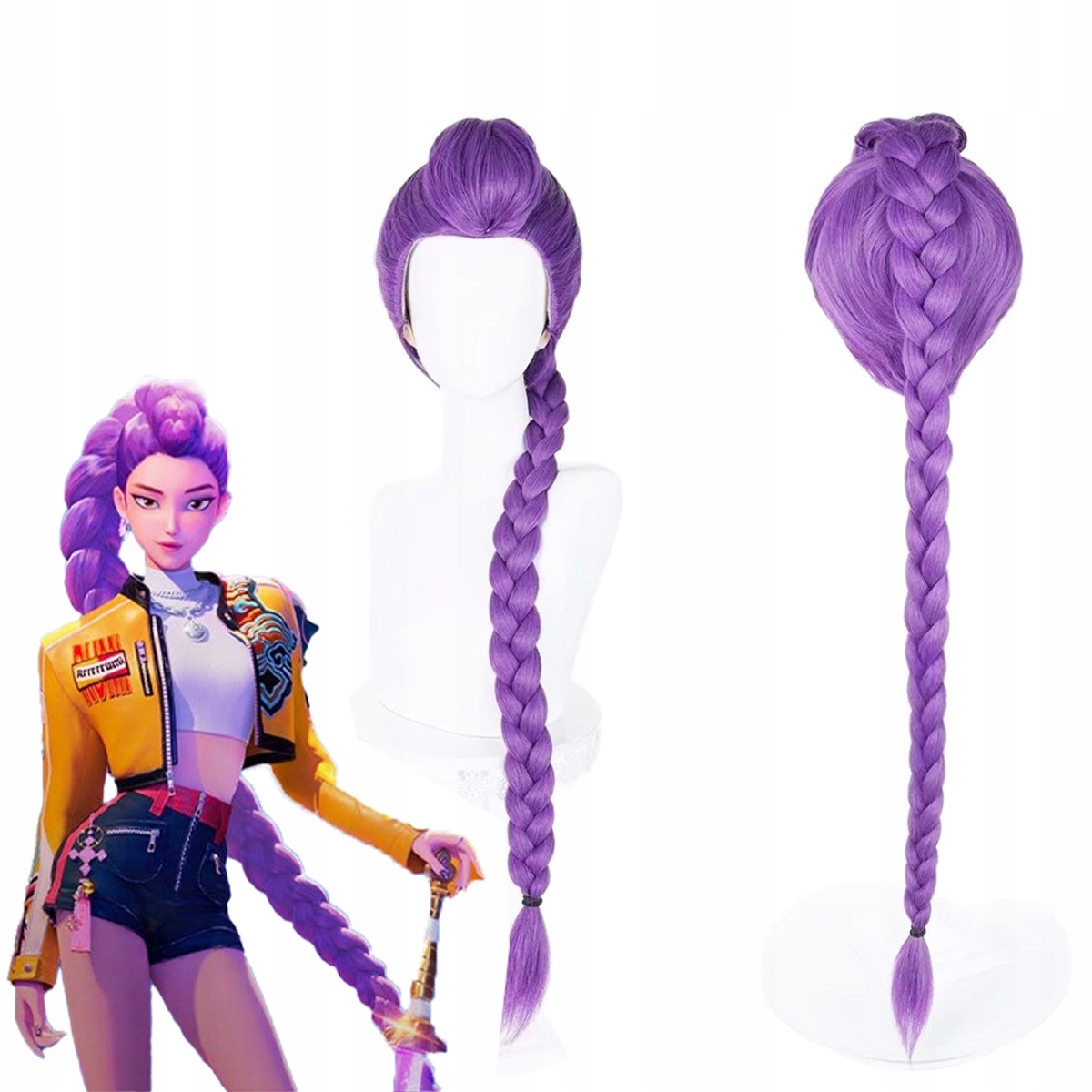 Hunters RUMI Peruka cosplayowa Peruka do odgrywania ról na Halloween
