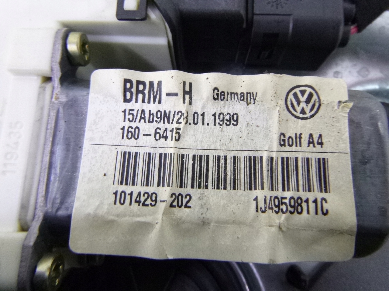 Mécanisme Vitre Arrière Gauche VW Bora 1J4959811C 1999