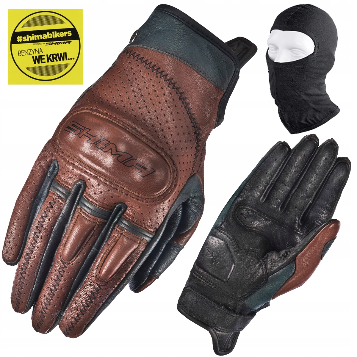 Motocyklové Rukavice Shima Caliber Lady Krátke Dámske Kožené Darček