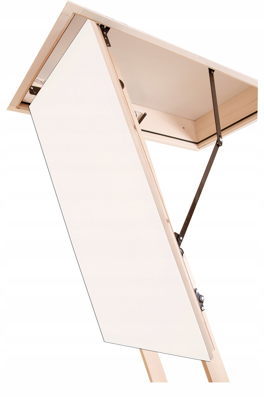 Schody strychowe EASYS Oman Termo 130x70 stopki Szerokość skrzyni 70 cm