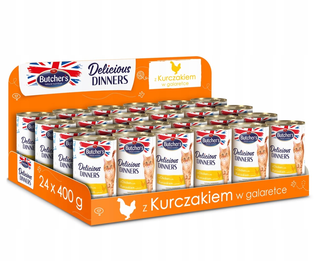 Butchers mokra karma dla kota kurczak 24 x 400g