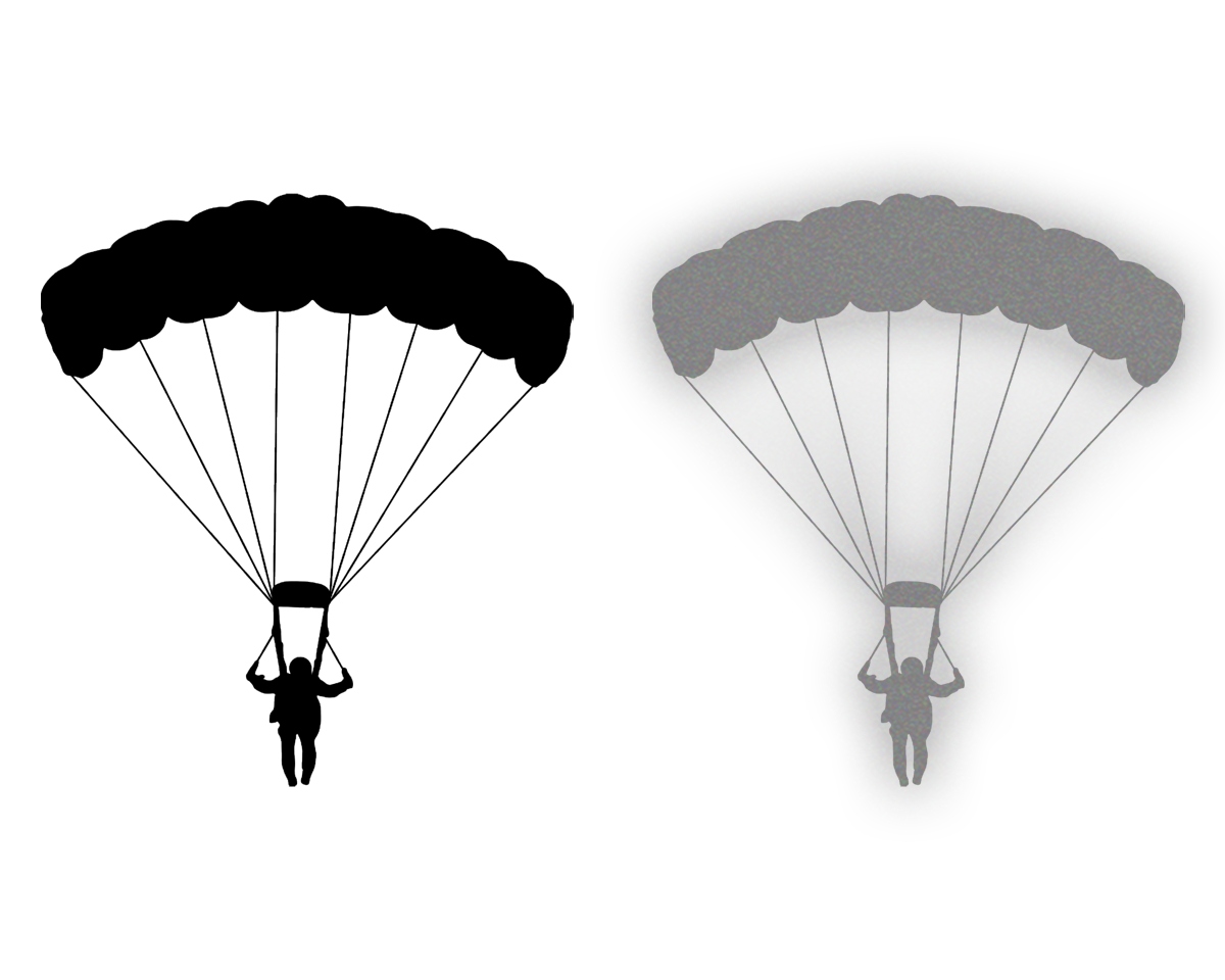 Naklejka SPADOCHRONIARZ na samochód na auto - ODBLASKOWA| HOLOGRAM