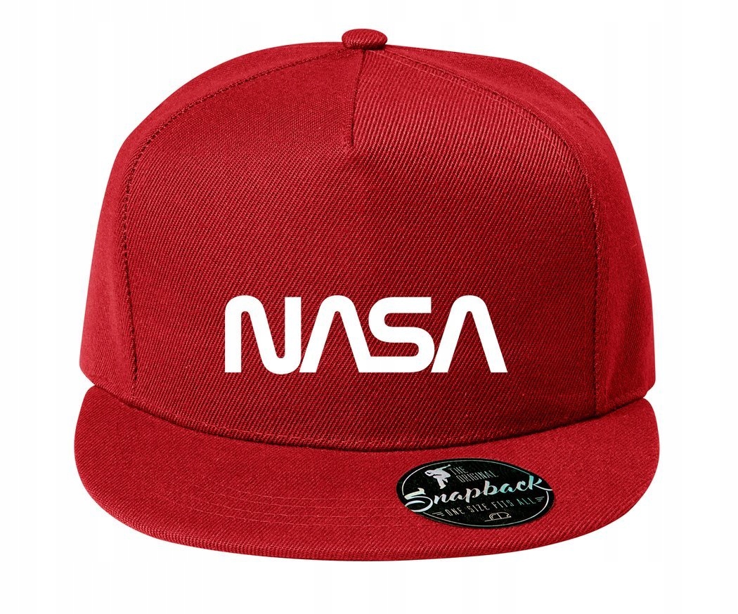 

Modna czapka z daszkiem 5P Rap Nasa, czerwona