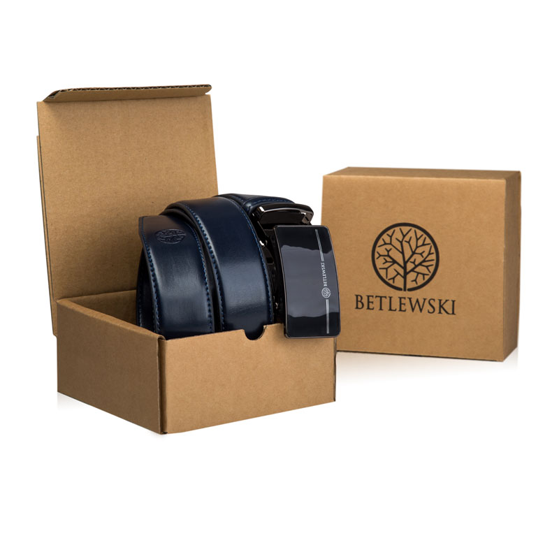 PASEK SKÓRZANY MĘSKI AUTOMATYCZNY KLAMRA BETLEWSKI Stan opakowania oryginalne