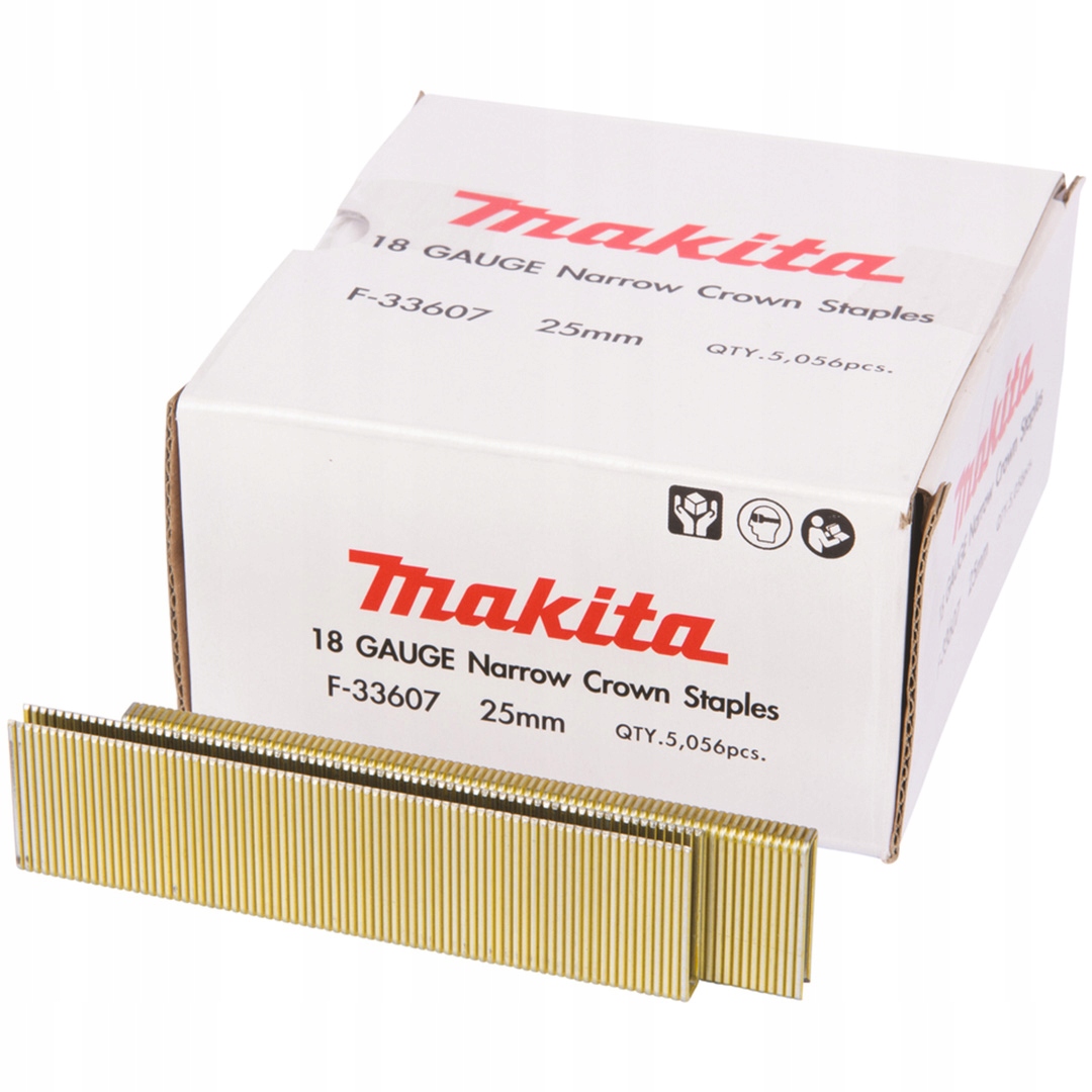 Pozinkované sponky 18Ga 5,7x25mm, 5056 kusů pro AT450H Makita F-33607