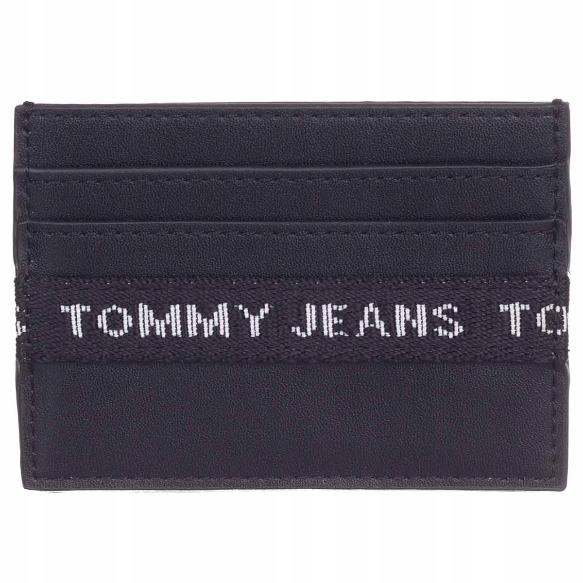 Tommy Hilfiger Pánský Držák Tjm Essential Leather CC Holder Černý