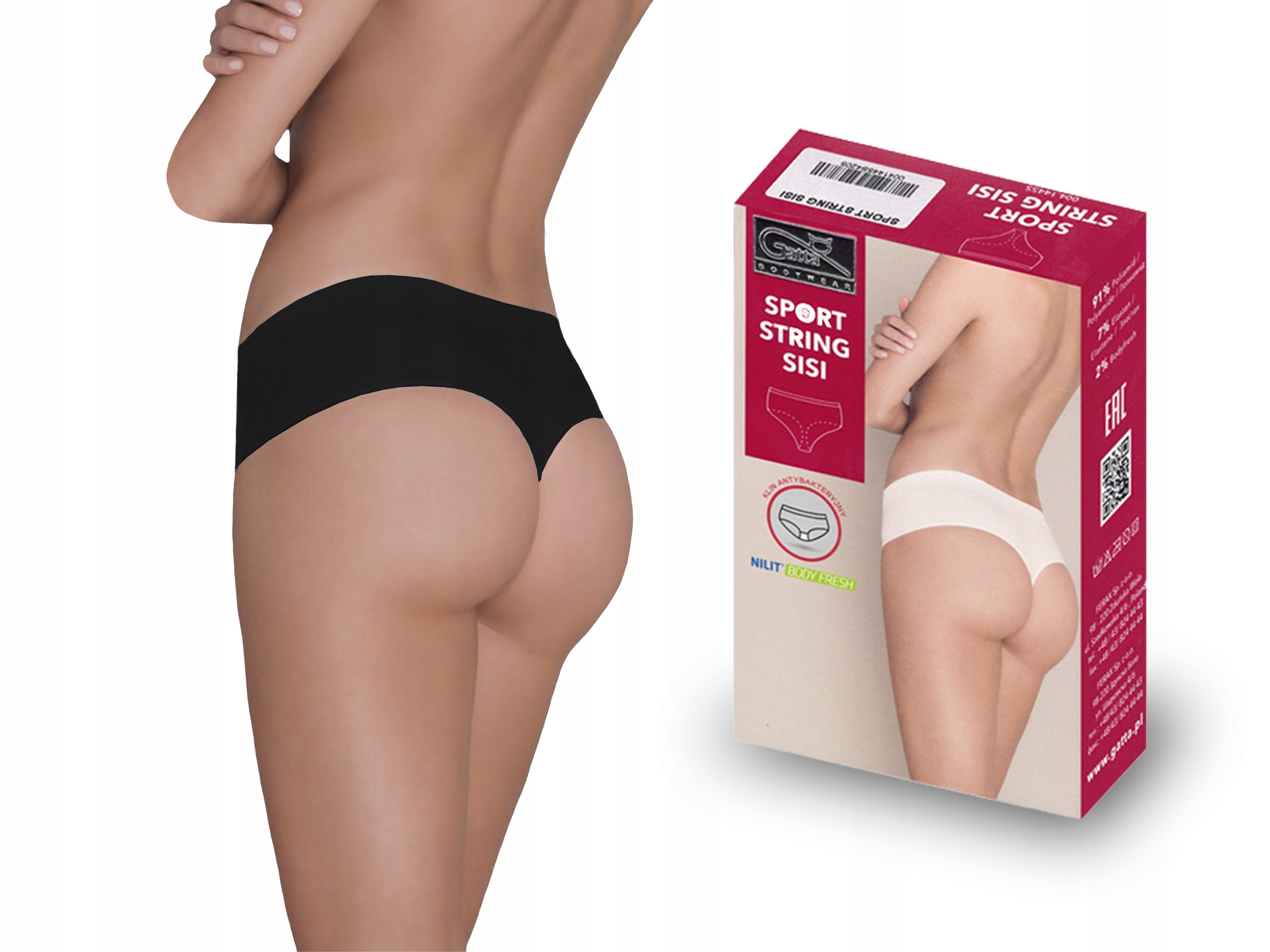 

Gatta stringi Sisi Sport String, czarne, L