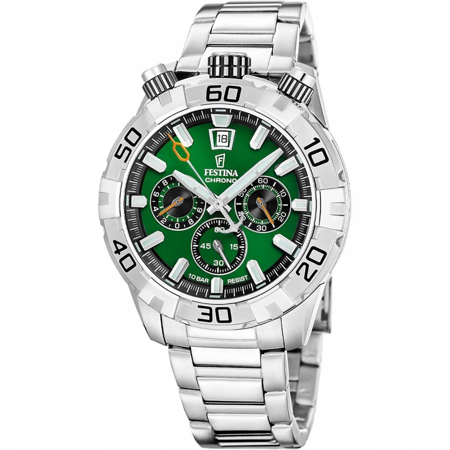 Pánské Hodinky Festina F20743-2 stříbrný náramek