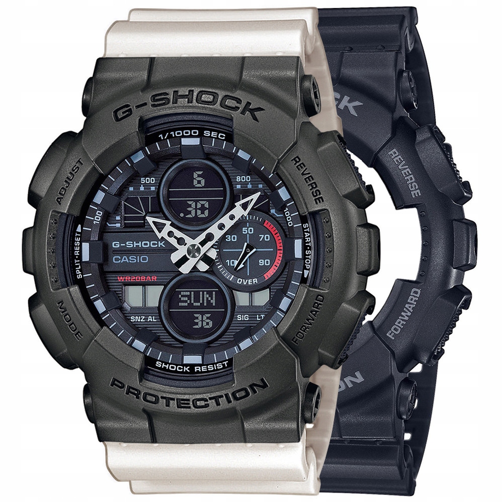 Sada G-shock GA-140-1A1ER Šedá Bílá