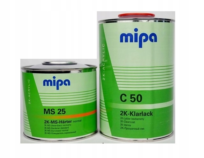 

Mipa Lakier Bezbarwny C50 1L+UTW MS25 1,5L Kpl